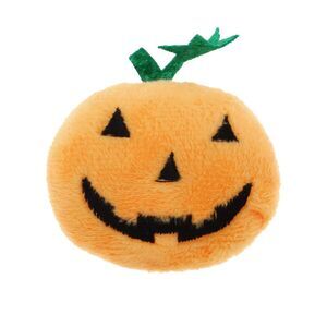Grinning Pumpkin Cat Teaser Toys Orange